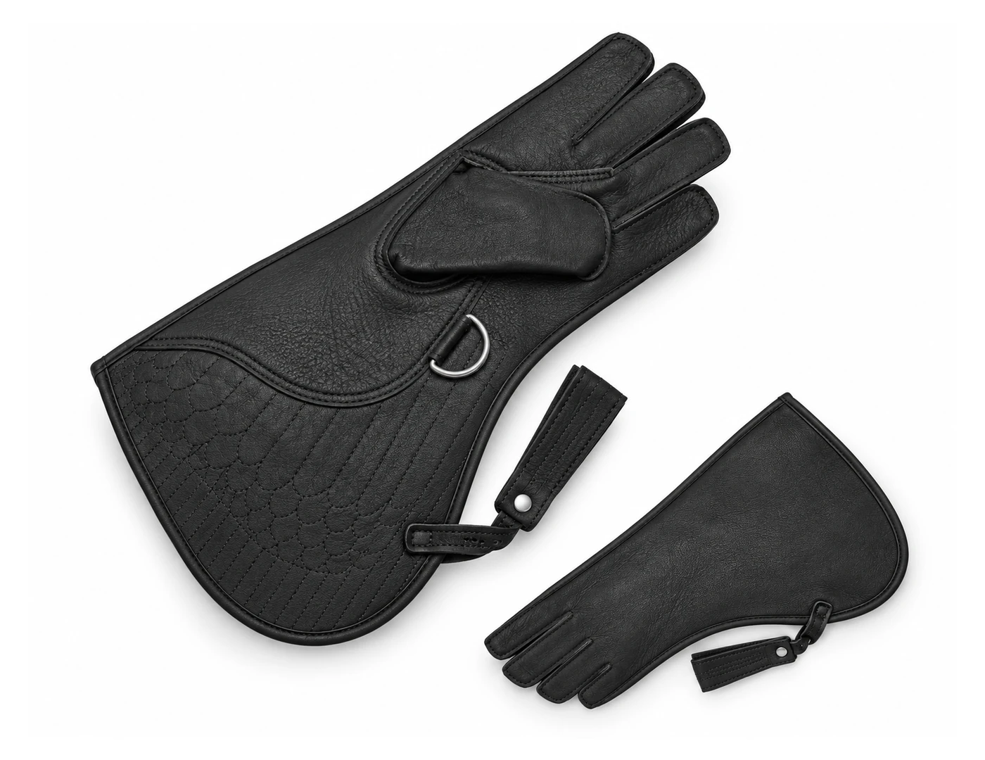 Black Two-Layer Falconry Glove 