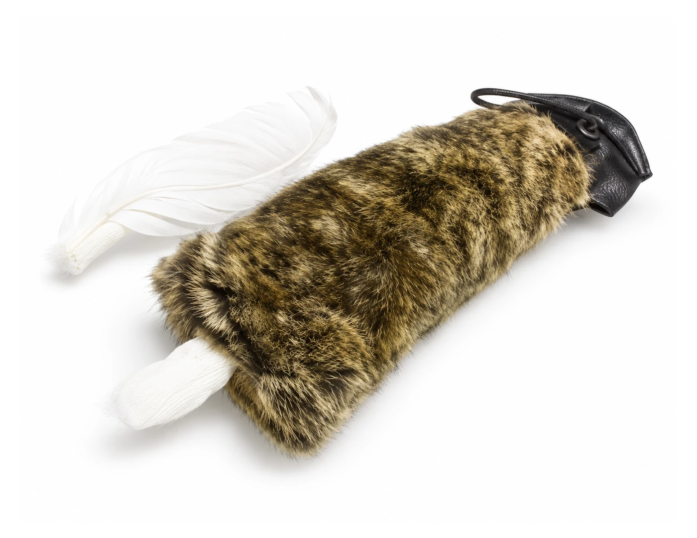Natural Fur-Covered Falconry Lure 